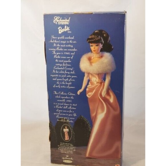NEW 1995 Enchanted Evening Barbie Doll collector edition Brunet NIB 15407 Mattel - Picture 7 of 9